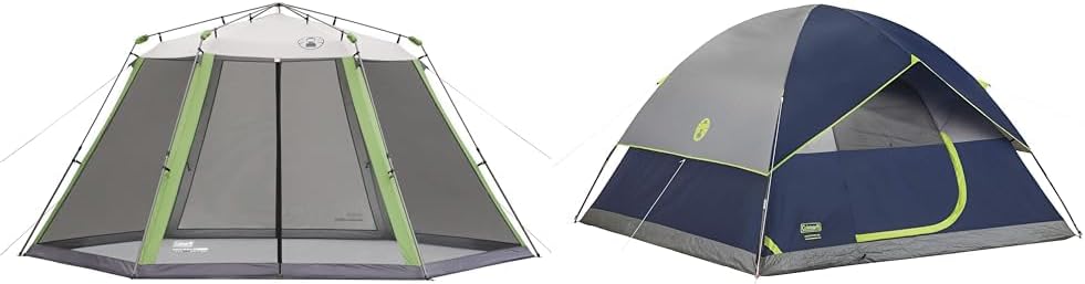 Coleman Skylodge Screened Canopy Tent with Instant Setup, 10x10/15x13ft Portable Screen Shelter with 1-Minute Setup for Bug-Free Lounging, Great for Picnic, Yard, Beach, Park, Camping, & More