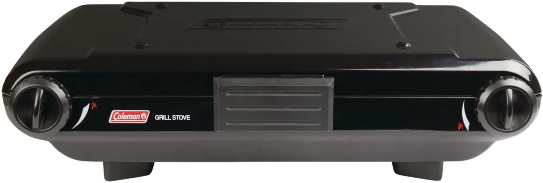 Coleman Tabletop 2-in-1 Camping Grill/Stove, 2 Burner Propane Grill and Stove