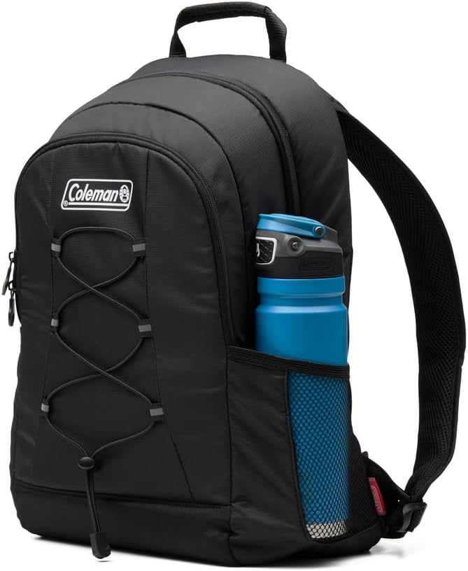 Coleman Chiller Backpack Cooler, Leak-Proof 28 Can Backpack Cooler with Ice Retention, Made with Recycled Materials