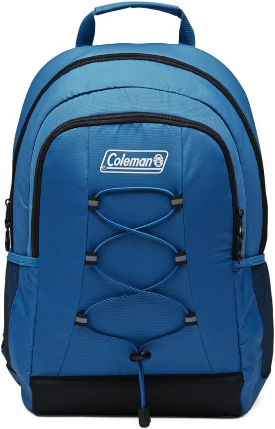 Coleman Chiller Backpack Cooler, Leak-Proof 28 Can Backpack Cooler with Ice Retention, Made with Recycled Materials
