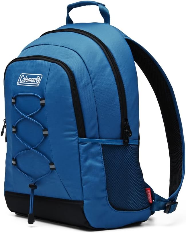 Coleman Chiller Backpack Cooler, Leak-Proof 28 Can Backpack Cooler with Ice Retention, Made with Recycled Materials