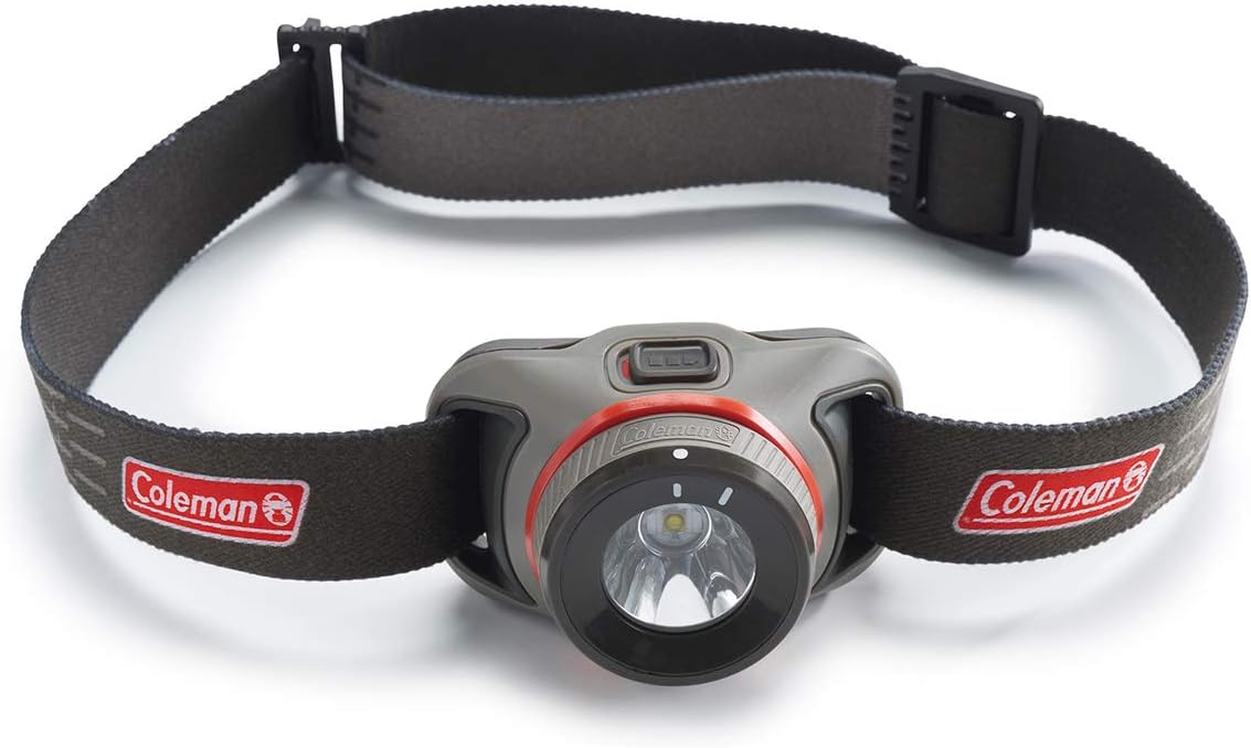 Coleman LED Headlamp with BatteryGuard Technology, Water-Resistant Headlamp with 4 Light Modes, Up to 25% More Battery Life than Traditional Headlamps