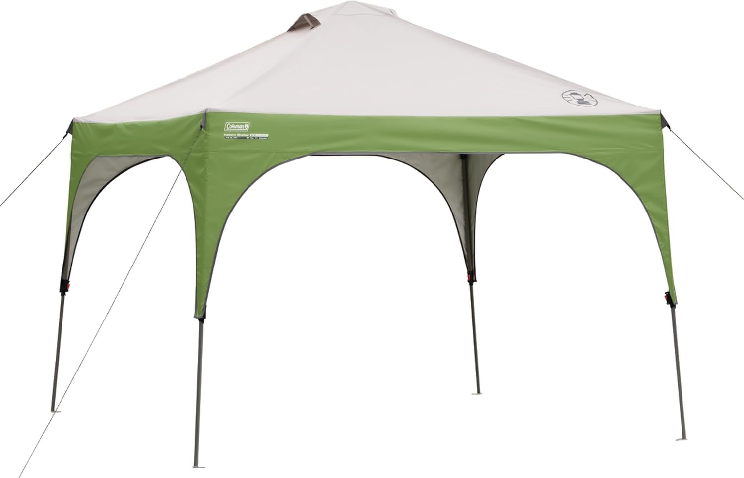 Coleman Canopy Sun Shelter with Instant Setup, Sun Shelter with Wheeled Carry Bag Sets Up in About 3 Mins, 7x5ft, 10x10ft, or 12x12ft Canopy for Sporting Events, Tailgating, Camping, & More