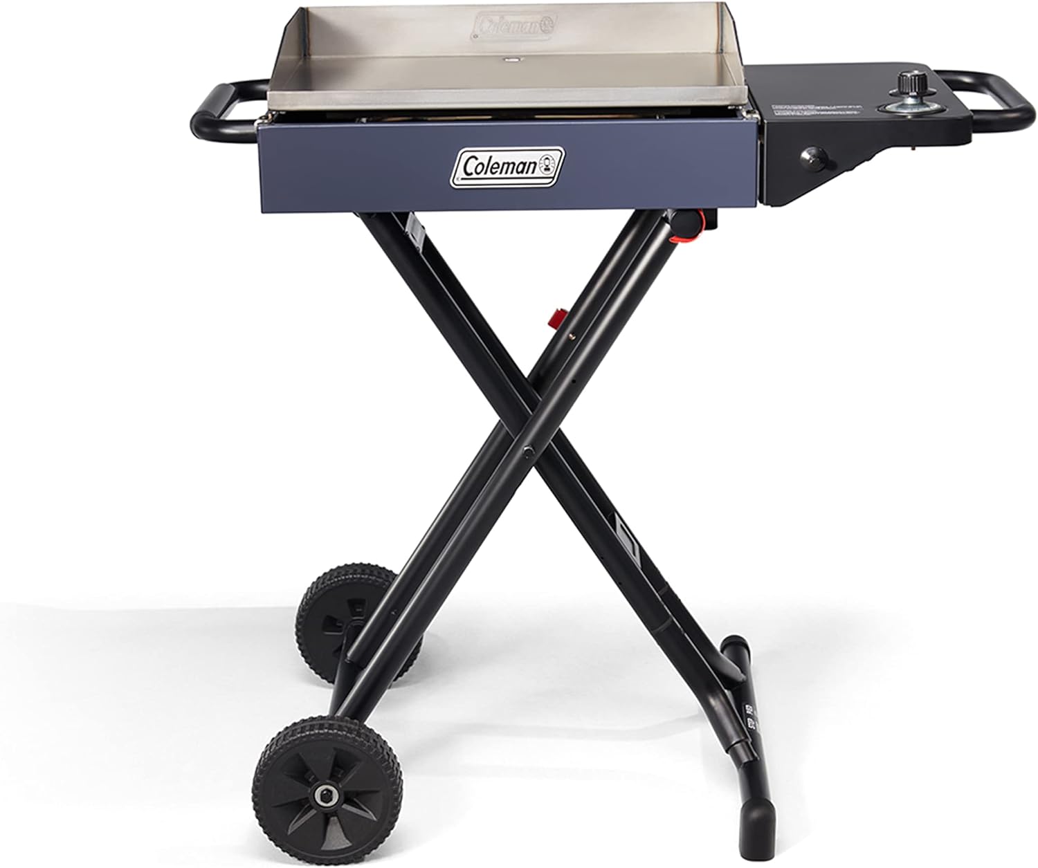 Coleman RoadTrip Griddle, 19"/24" Propane Griddle with Instastart Ignition, Even Heat Distribution, Grease Tray & Optional Lid; Portable Griddle with Scissor Legs & Wheels for Camping & Tailgating