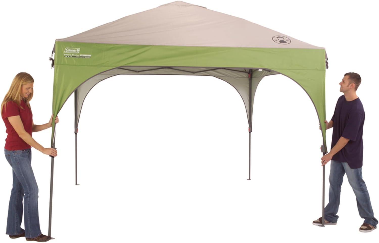 Toldo Coleman Canopy con instalación instantánea, toldo con bolsa de transporte con ruedas que se instala en aproximadamente 3 minutos, toldo de 7 x 5 pies, 10 x 10 pies o 12 x 12 pies para eventos deportivos, tailgating, campamentos y más 