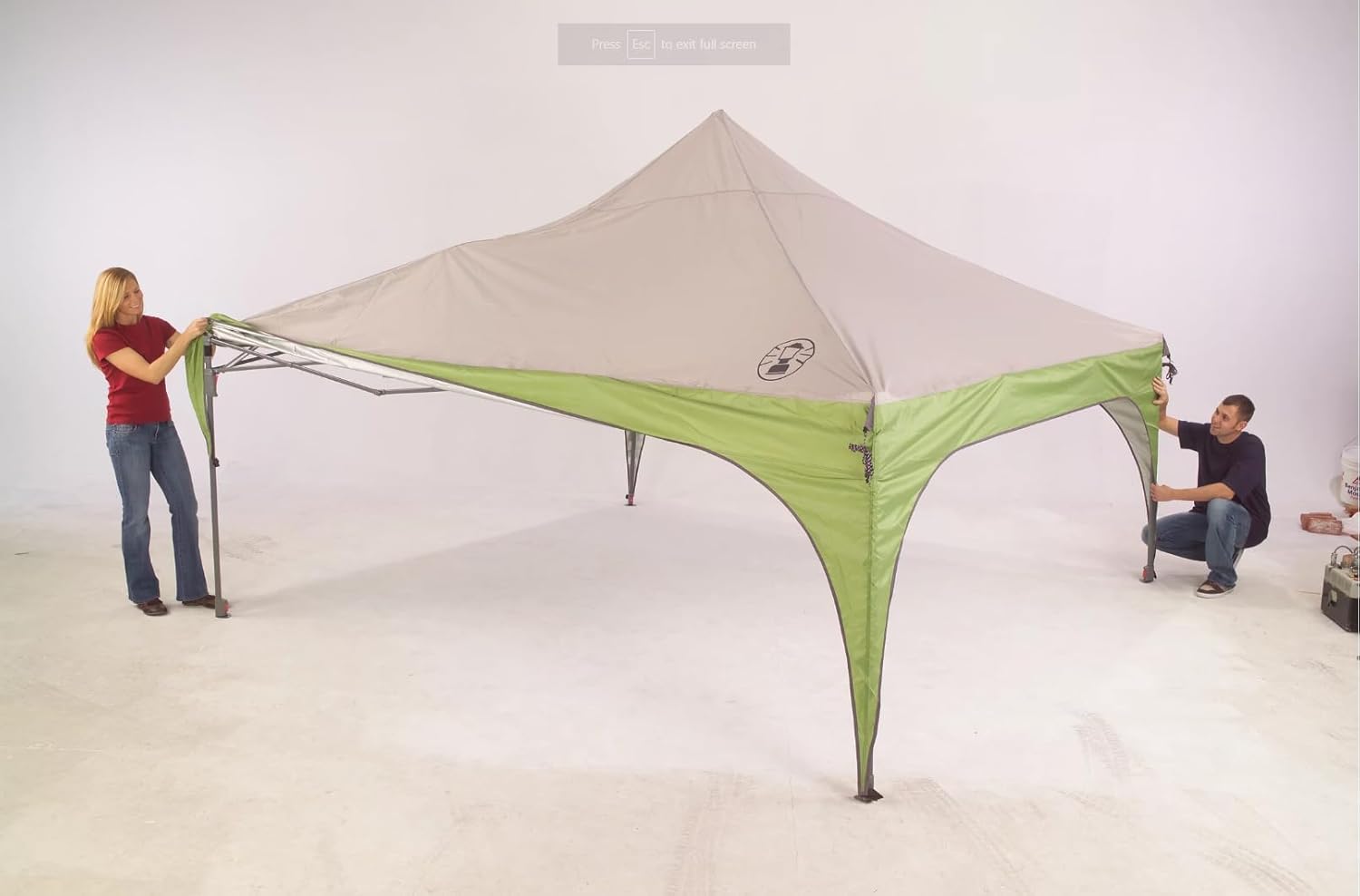 Toldo Coleman Canopy con instalación instantánea, toldo con bolsa de transporte con ruedas que se instala en aproximadamente 3 minutos, toldo de 7 x 5 pies, 10 x 10 pies o 12 x 12 pies para eventos deportivos, tailgating, campamentos y más 