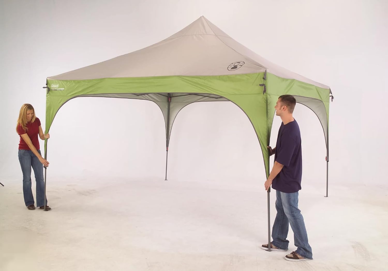 Toldo Coleman Canopy con instalación instantánea, toldo con bolsa de transporte con ruedas que se instala en aproximadamente 3 minutos, toldo de 7 x 5 pies, 10 x 10 pies o 12 x 12 pies para eventos deportivos, tailgating, campamentos y más 