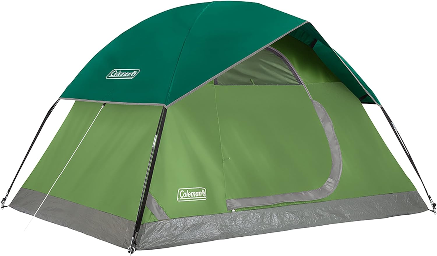 Coleman Sundome Camping Tent, 2/3/4/6 Person Dome Tent with Snag-Free Poles for Easy Setup in Under 10 Mins, Included Rainfly Blocks Wind & Rain, Tent for Camping, Festivals, Backyard, Sleepovers