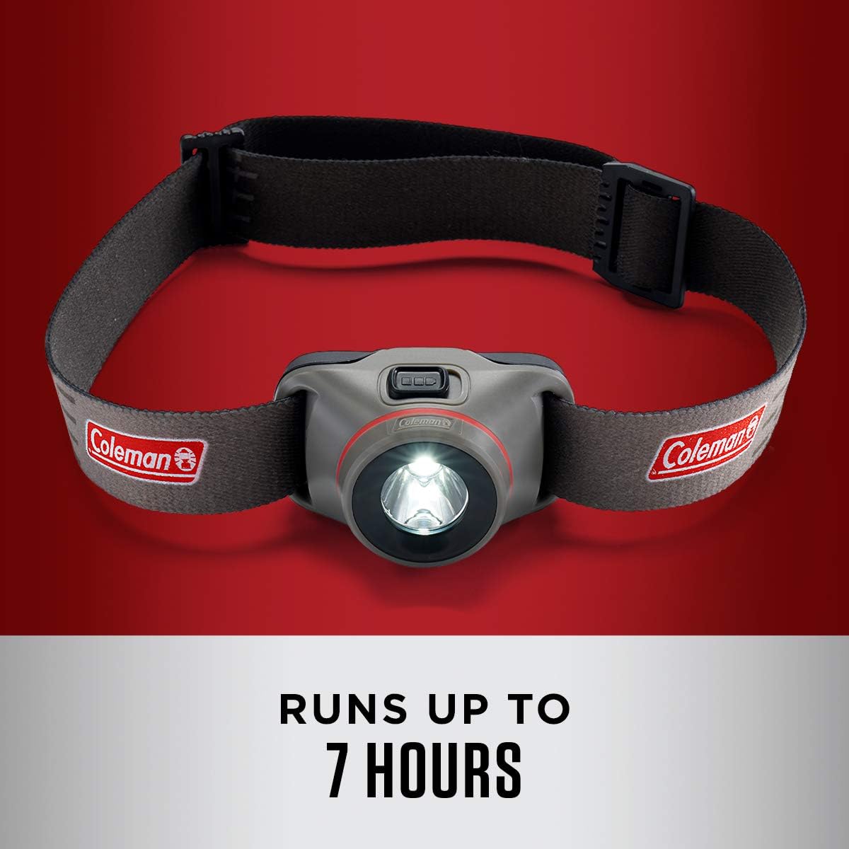Coleman LED Headlamp with BatteryGuard Technology, Water-Resistant Headlamp with 4 Light Modes, Up to 25% More Battery Life than Traditional Headlamps
