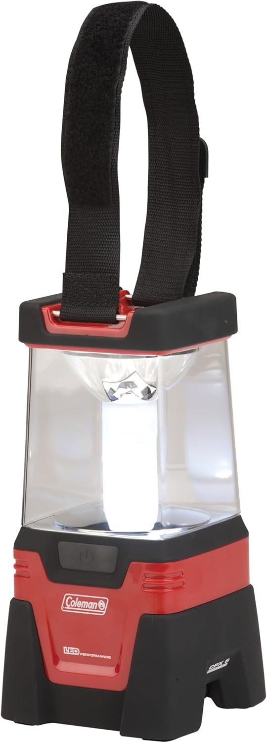 Coleman 400L LED Hanging Lantern, Shatter & Water-Resistant Lantern with Hanging Handle, Outdoor Light for Camping, Emergencies, Power Outage, & More