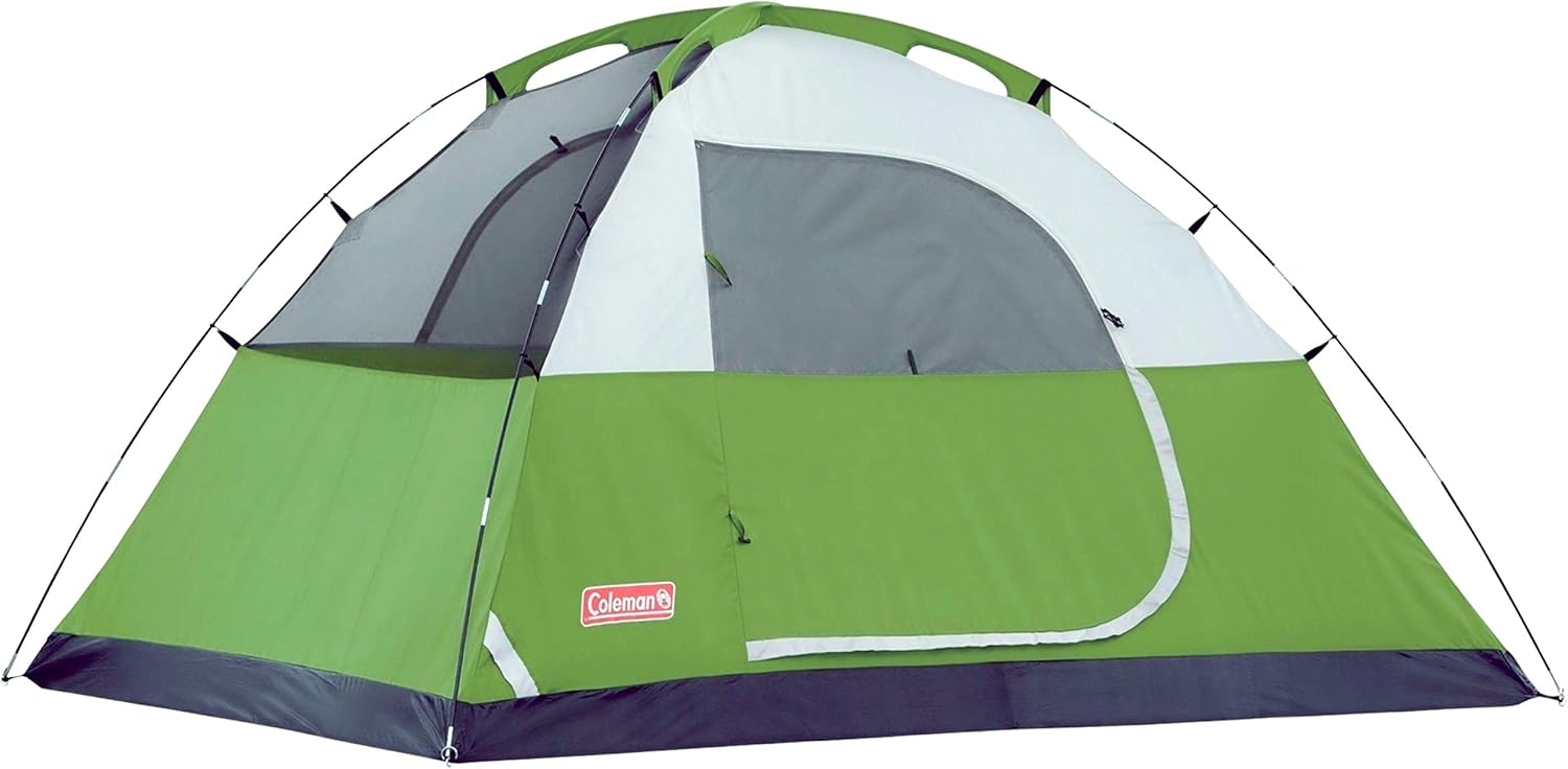 Coleman Sundome Camping Tent, 2/3/4/6 Person Dome Tent with Snag-Free Poles for Easy Setup in Under 10 Mins, Included Rainfly Blocks Wind & Rain, Tent for Camping, Festivals, Backyard, Sleepovers