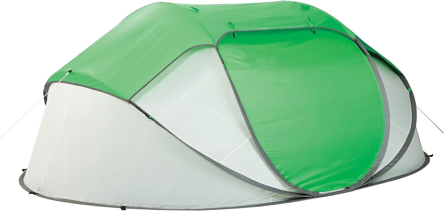 Coleman Pop-Up Camping Tent with Instant Setup, 2/4 Person Tent Sets Up in 10 Seconds with Pre-Assembled Poles, Adjustable Rainfly, & Taped Floor Seams