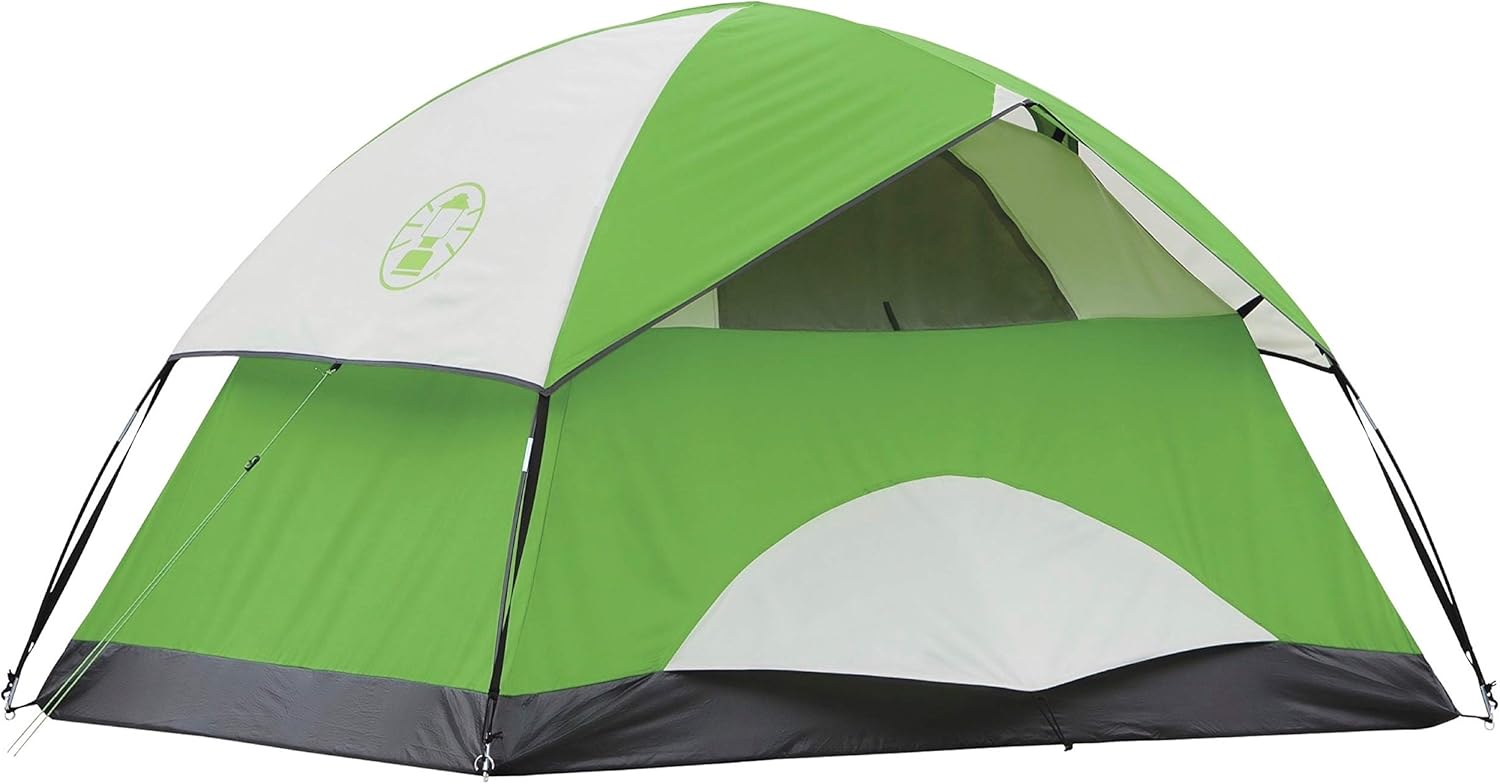 Coleman Sundome Camping Tent, 2/3/4/6 Person Dome Tent with Snag-Free Poles for Easy Setup in Under 10 Mins, Included Rainfly Blocks Wind & Rain, Tent for Camping, Festivals, Backyard, Sleepovers