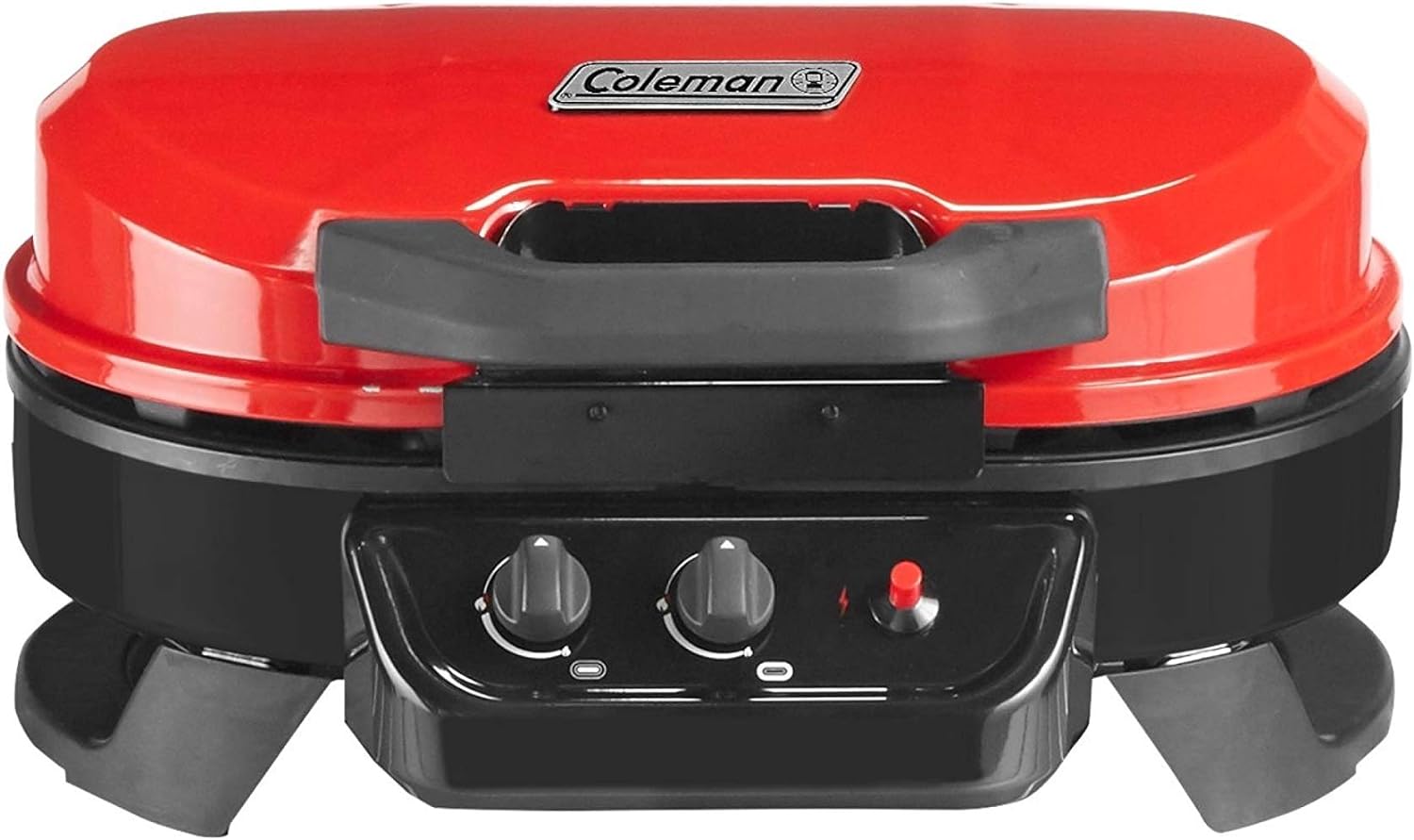 Coleman RoadTrip 225 Portable Tabletop Propane Grill, Gas Grill with 2 Adjustable Burners, Instastart Ignition, & 11,000 BTUs of Power for Camping, Tailgating, Grilling & More
