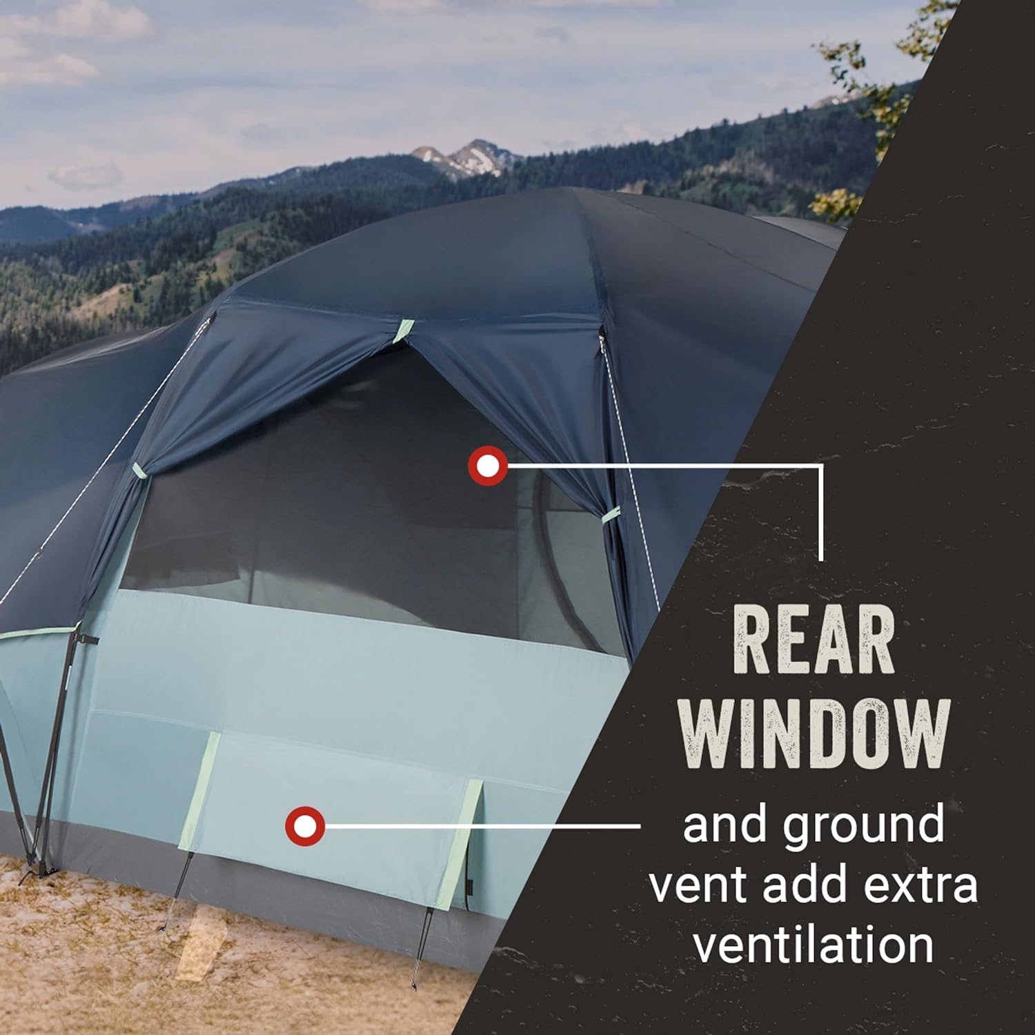 Coleman Skydome XL Family Camping Tent, 8/10/12 Person Dome Tent with 5 Minute Setup, Includes Rainfly, Carry Bag, Storage Pockets, Ventilation, and Weatherproof Liner, Blue Nights