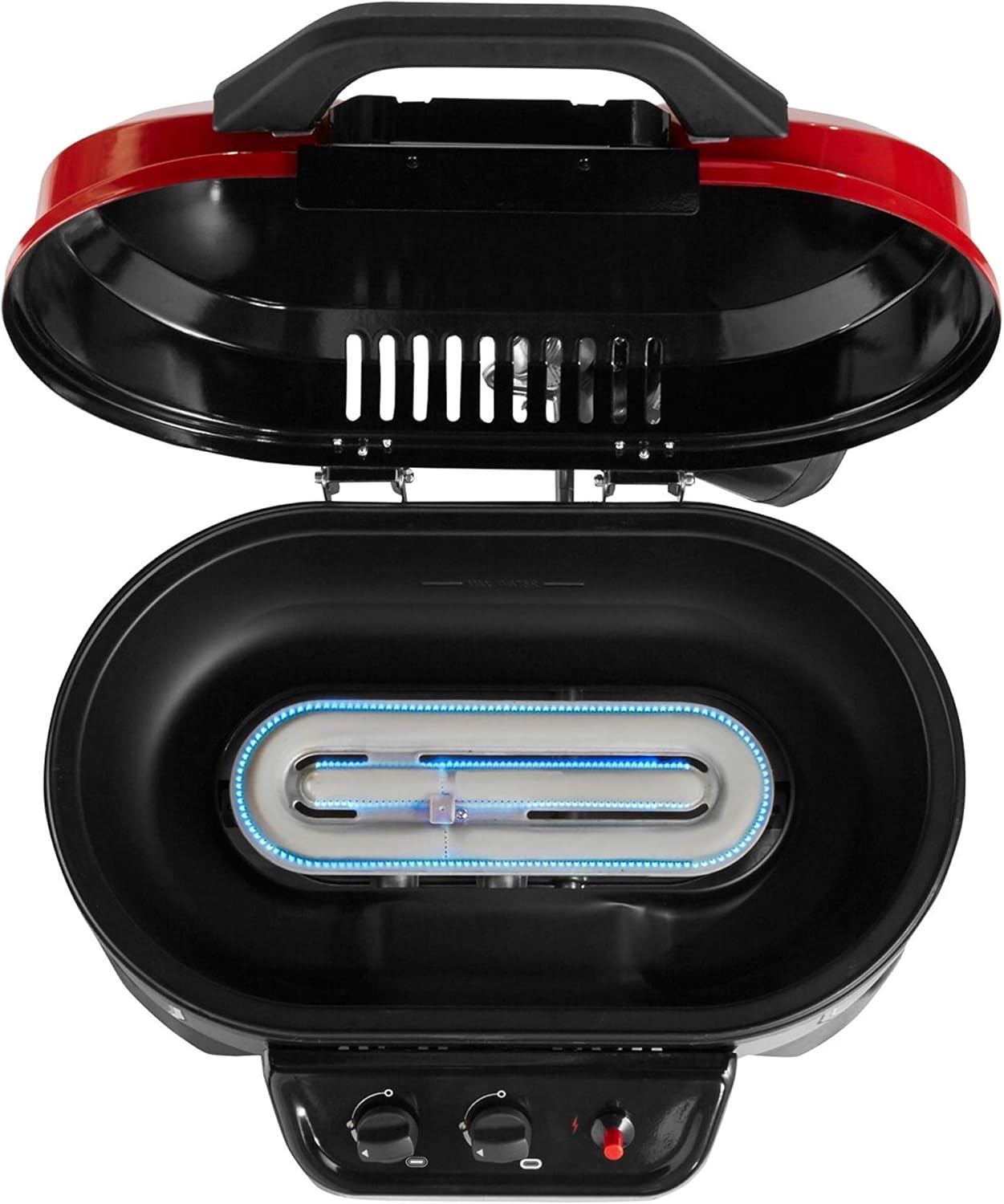 Coleman RoadTrip 225 Portable Tabletop Propane Grill, Gas Grill with 2 Adjustable Burners, Instastart Ignition, & 11,000 BTUs of Power for Camping, Tailgating, Grilling & More