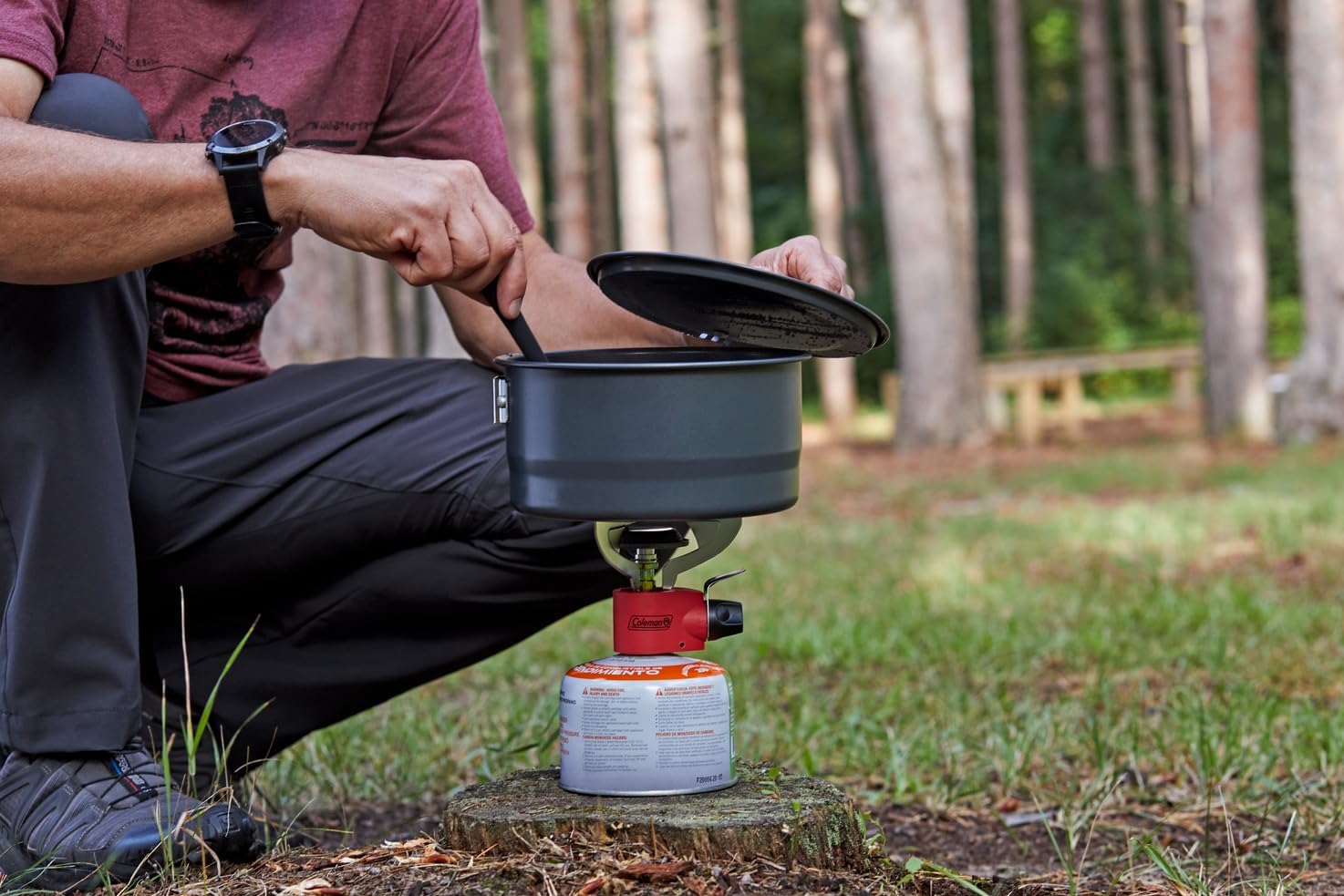 Coleman Classic 1-Burner Backpacking Stove, Portable Lightweight Camp Stove with Adjustable Burner & Pressure Control, 10,000 BTUs of Power for Camping, Backpacking, Tailgating, & More