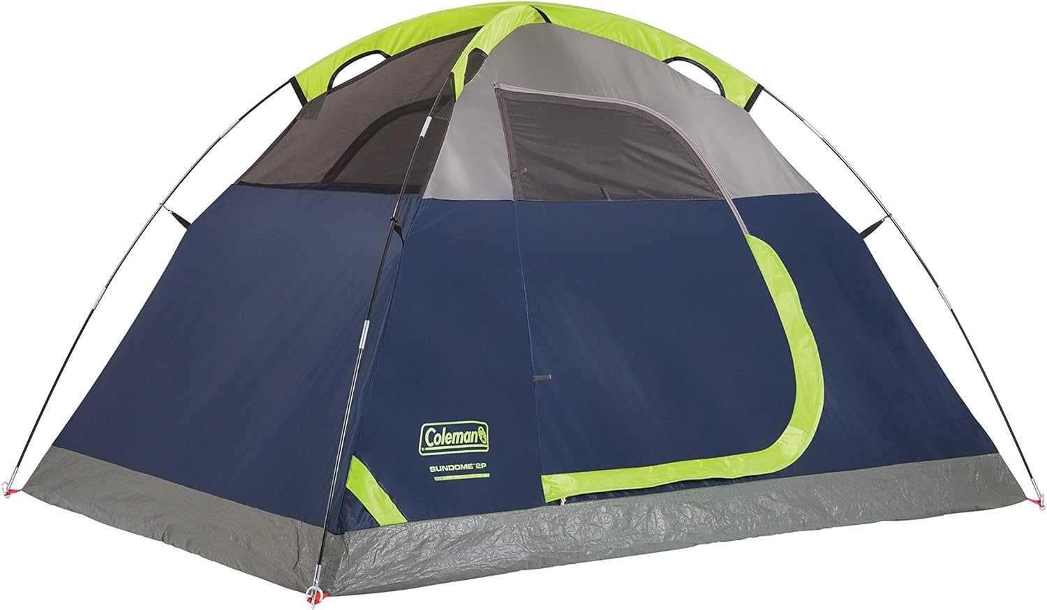 Coleman Sundome Camping Tent, 2/3/4/6 Person Dome Tent with Snag-Free Poles for Easy Setup in Under 10 Mins, Included Rainfly Blocks Wind & Rain, Tent for Camping, Festivals, Backyard, Sleepovers
