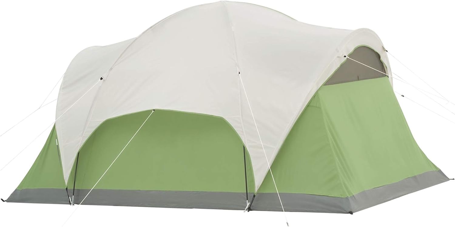 Coleman Montana Camping Tent, 6/8 Person Family Tent with Included Rainfly, Carry Bag, and Spacious Interior, Fits Multiple Queen Airbeds and Sets Up in 15 Minutes