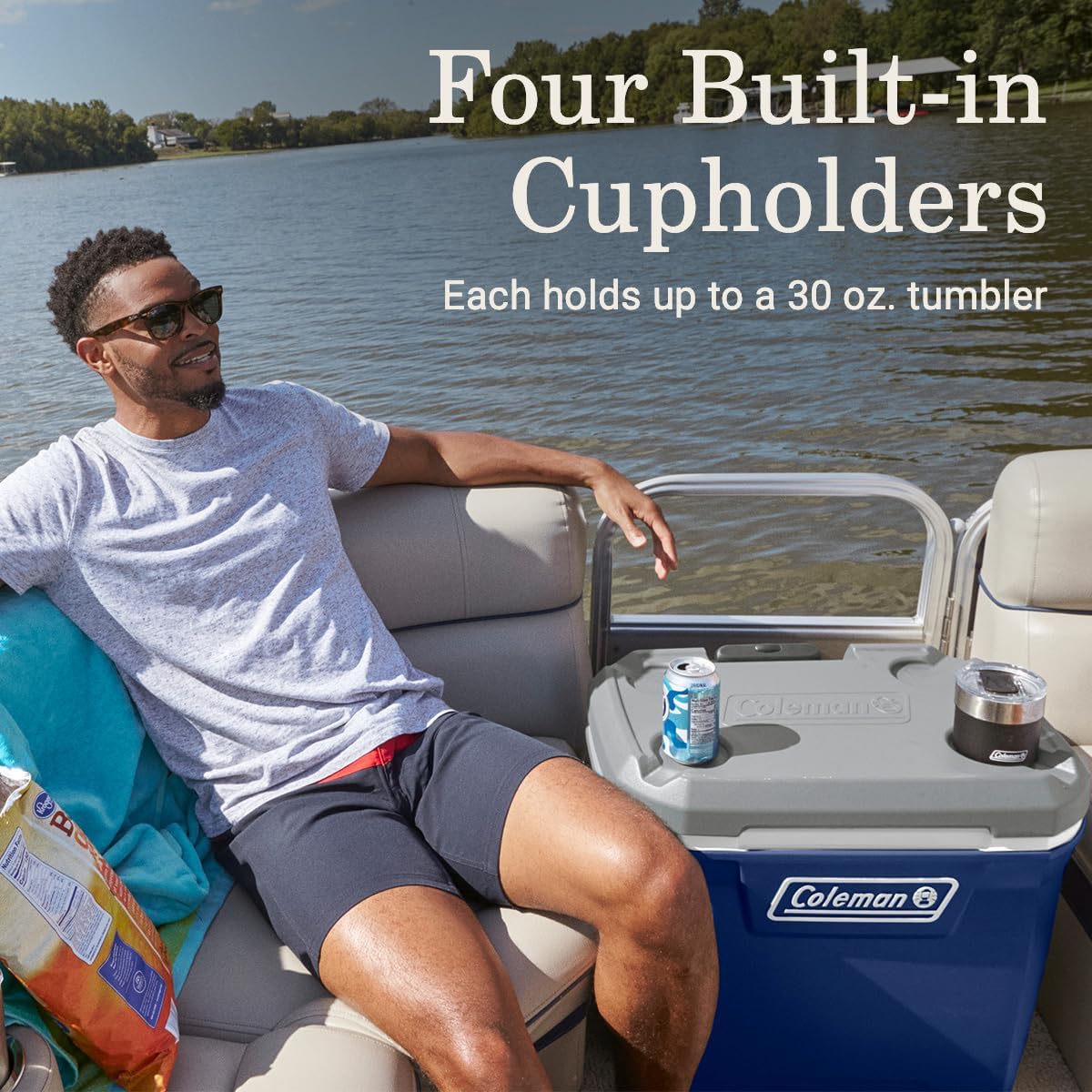 Coleman 316 Series Insulated Portable Cooler with Heavy Duty Wheels, Leak-Proof Wheeled Cooler with 100+ Can Capacity, Keeps Ice for up to 5 Days, Great for Beach, Camping, Tailgating, Sports, & More