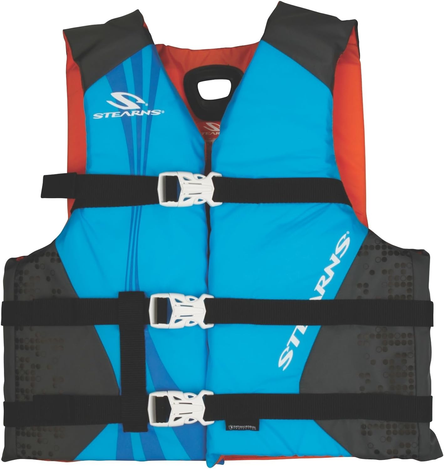 Stearns Nylon Kids Life Vest, USCG Approved Type III Life Jacket for Kids Weighing 50-90lbs, Great for Boat, Pool, Beach, Watersports, & More