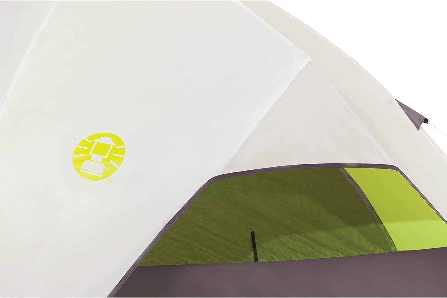 Coleman Steel Creek Fast Pitch Dome Camping Tent with Screened Porch, 6-Person Tent Includes Pre-Attached Poles, Integrated Rainfly, and Screened-In Porch, Sets Up in 7 Minutes