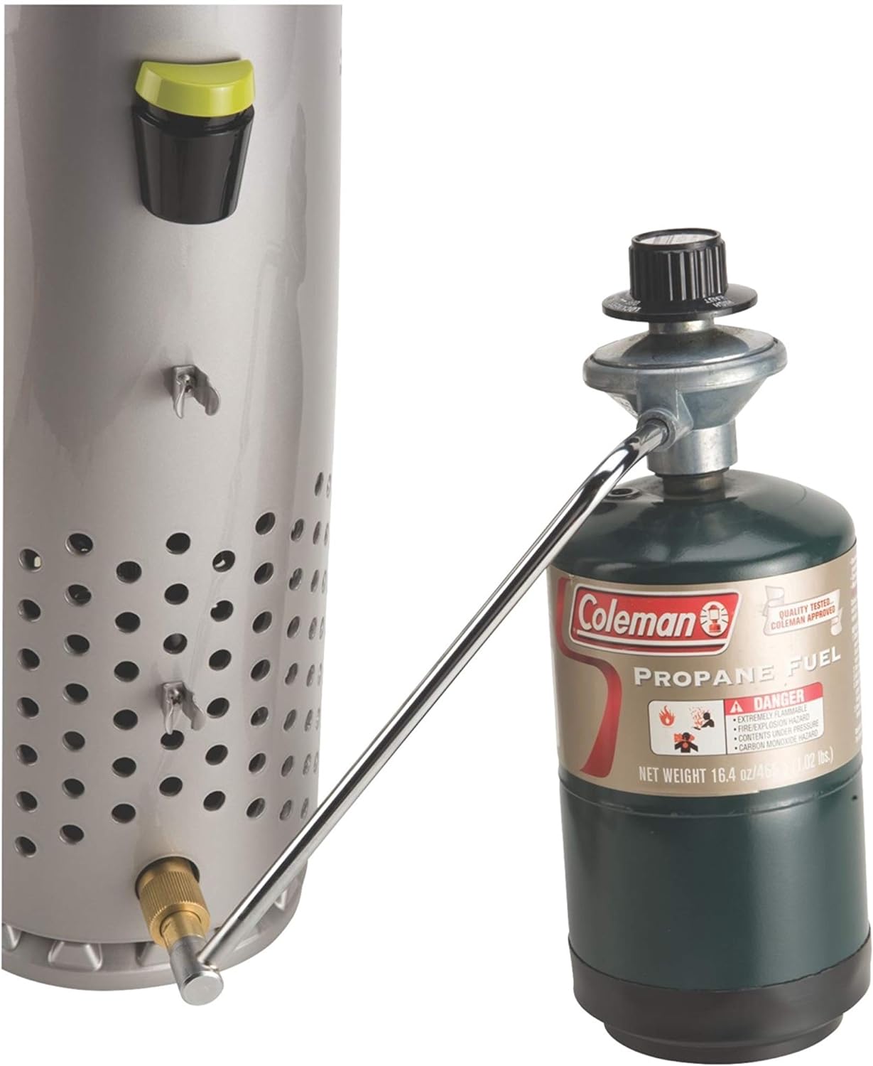 Coleman QuikPot 10-Cup Propane Coffee Maker, 4500 BTUs Brews 10 Cups in 18 Mins, Efficient Coffee Brewer for Camping, Hunting, Tailgating, & More, Dishwasher Safe