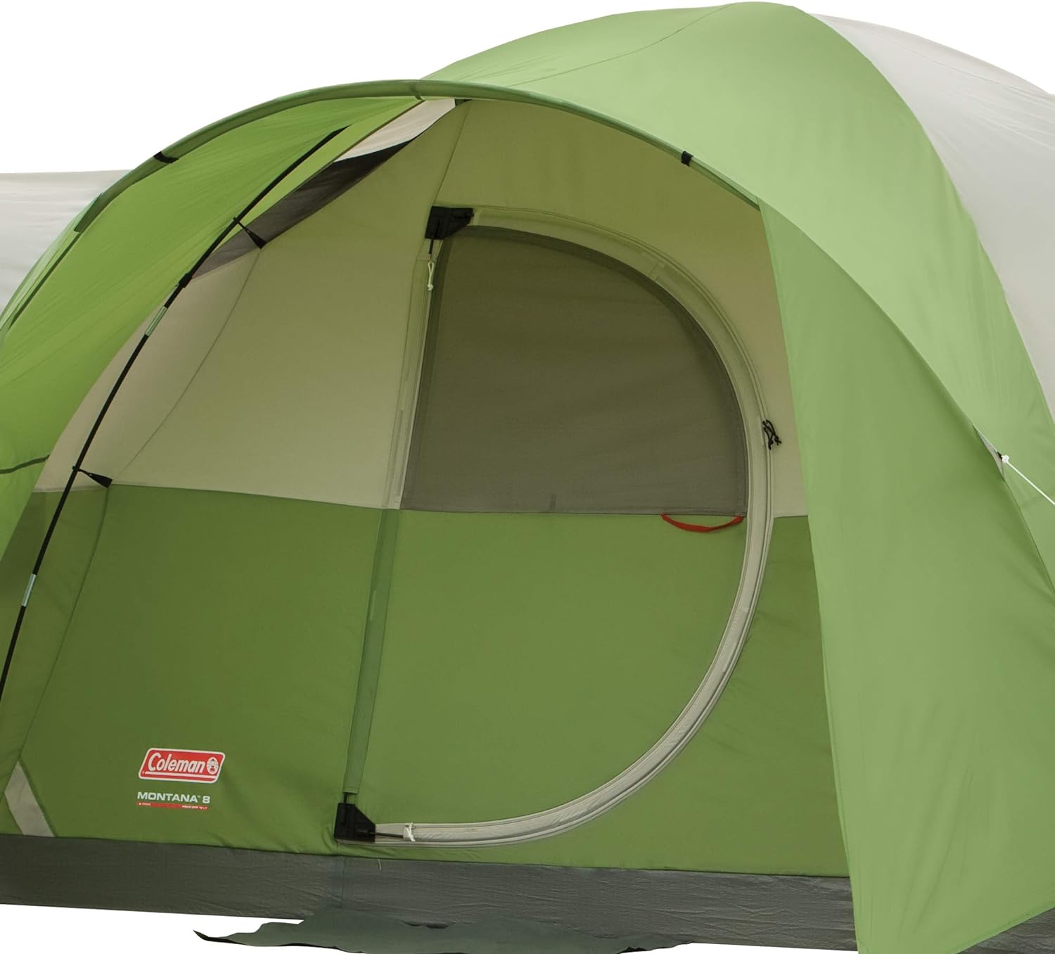 Coleman Montana Camping Tent, 6/8 Person Family Tent with Included Rainfly, Carry Bag, and Spacious Interior, Fits Multiple Queen Airbeds and Sets Up in 15 Minutes