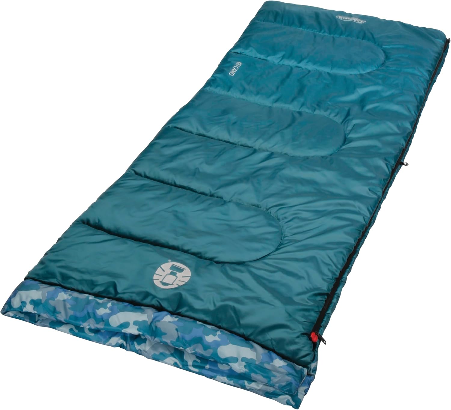 Coleman Kids 45°F Sleeping Bag, Comfortable Youth Sleeping Bag for Sleepovers & Camping, Fits Children up to 5ft 5in Tall, Lightweight and Warm Sleeping Bag for Indoor/Outdoor Use, Machine Washable