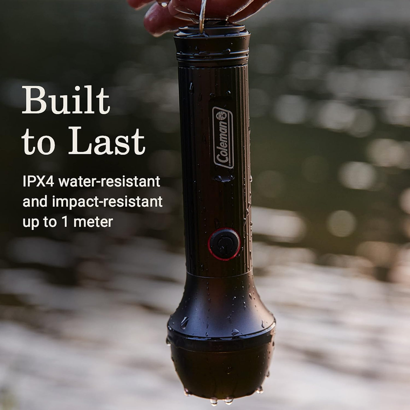 Coleman Classic Recharge 800/1500 Lumens Premium Flashlight, Impact & –