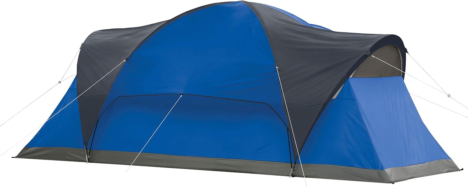 Coleman Montana Camping Tent, 6/8 Person Family Tent with Included Rainfly, Carry Bag, and Spacious Interior, Fits Multiple Queen Airbeds and Sets Up in 15 Minutes