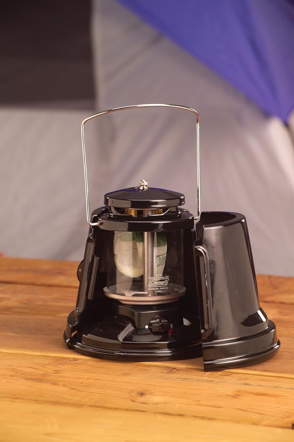 Coleman QuickPack Deluxe Propane Lantern with Storage Case, 1000 Lumens Gas Lantern with Adjustable Brightness, Pressure Control, & Mantles Included; Great for Camping, Tailgating, & Emergencies