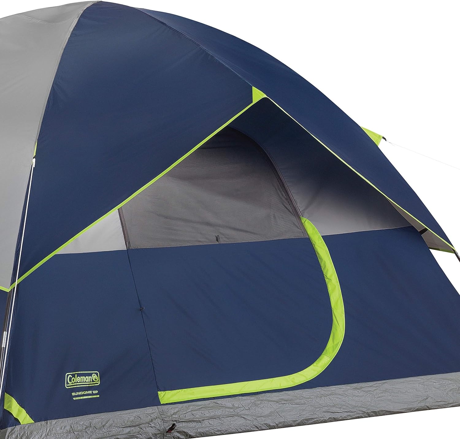 Coleman Sundome Camping Tent, 2/3/4/6 Person Dome Tent with Snag-Free Poles for Easy Setup in Under 10 Mins, Included Rainfly Blocks Wind & Rain, Tent for Camping, Festivals, Backyard, Sleepovers
