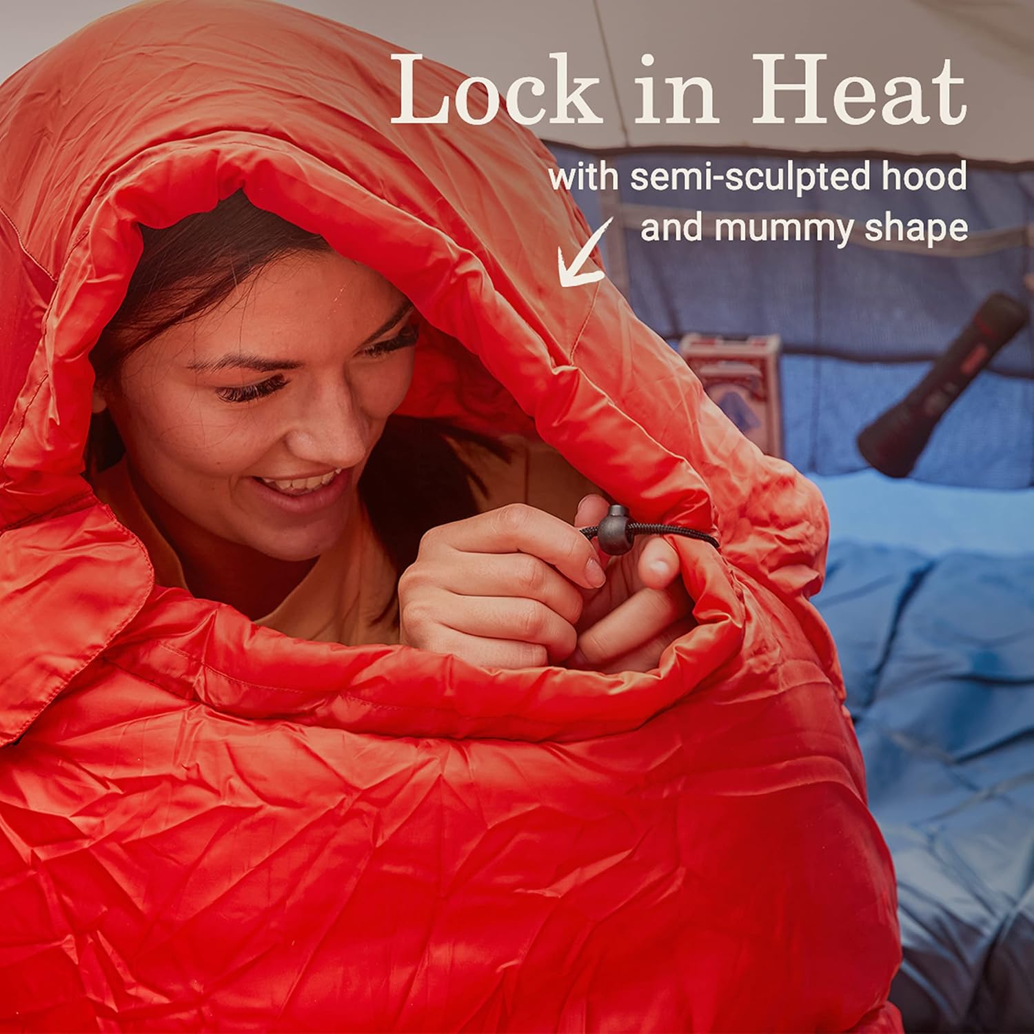 Coleman Tidelands Mummy Sleeping Bag, Cool-Weather 30°F/40°F/50°F Camping Sleeping Bag for Adults with Insulation, Heat Retention, and Easy-Zip, Big & Tall