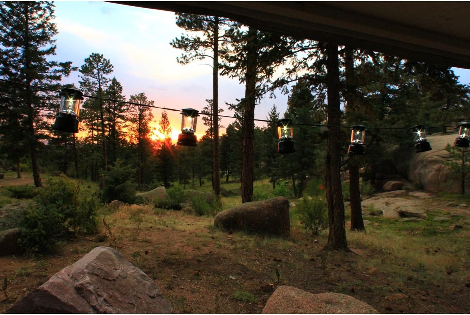 Coleman LED String Lights, String of 10 LED Lanterns Stretches 6 Feet, Up to 20 Hours Runtime