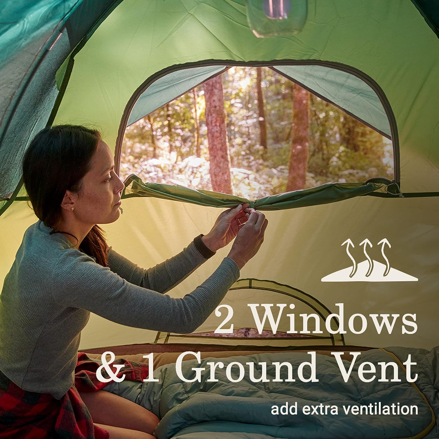 Coleman Sundome Camping Tent, 2/3/4/6 Person Dome Tent with Snag-Free Poles for Easy Setup in Under 10 Mins, Included Rainfly Blocks Wind & Rain, Tent for Camping, Festivals, Backyard, Sleepovers