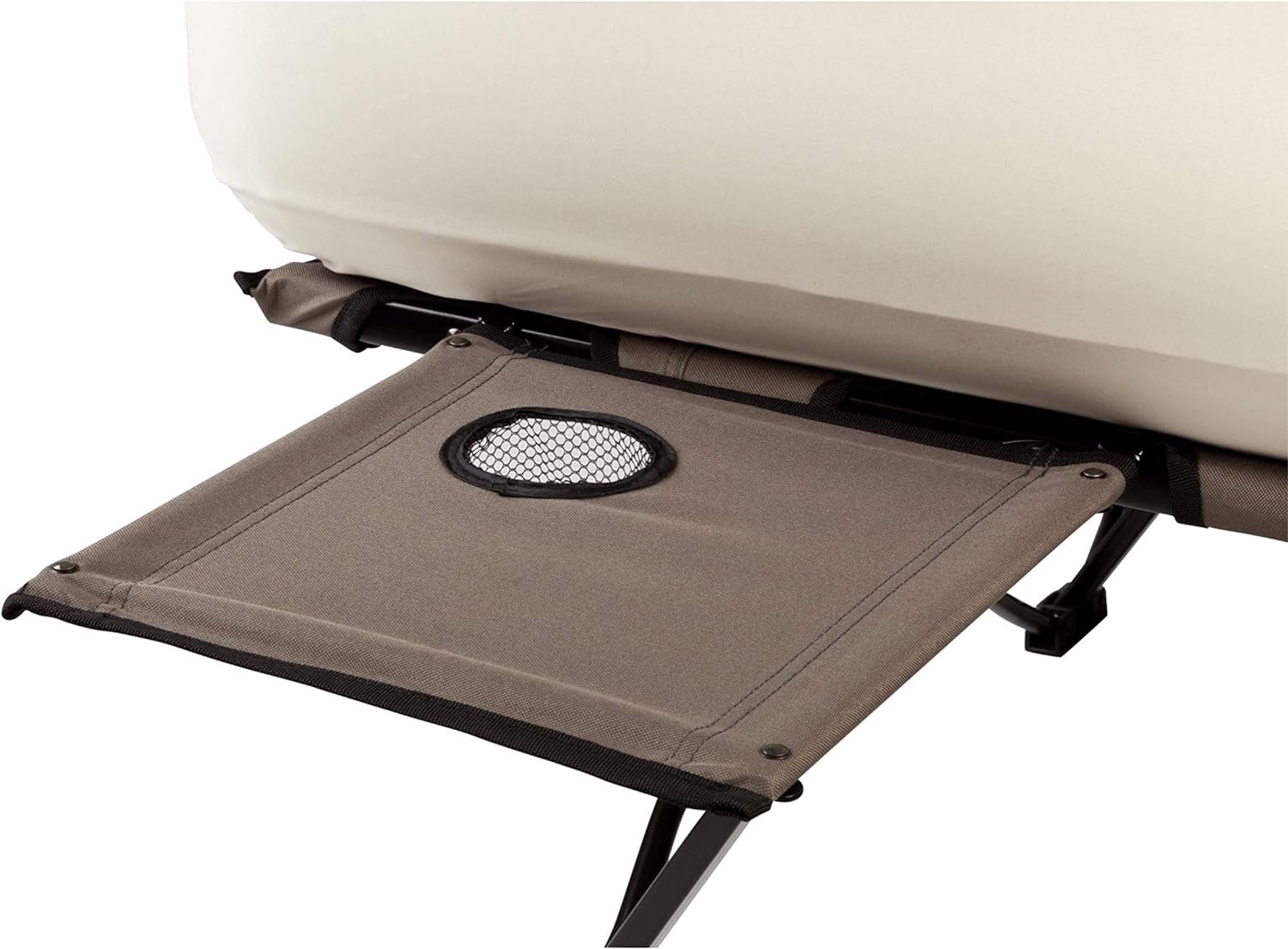 Coleman Camping Cot, Air Mattress, & Pump Combo, Folding Camp Cot & Air Bed with Side Table & Battery-Operated Pump, Great for Comfortable Outdoor Sleeping & Camping