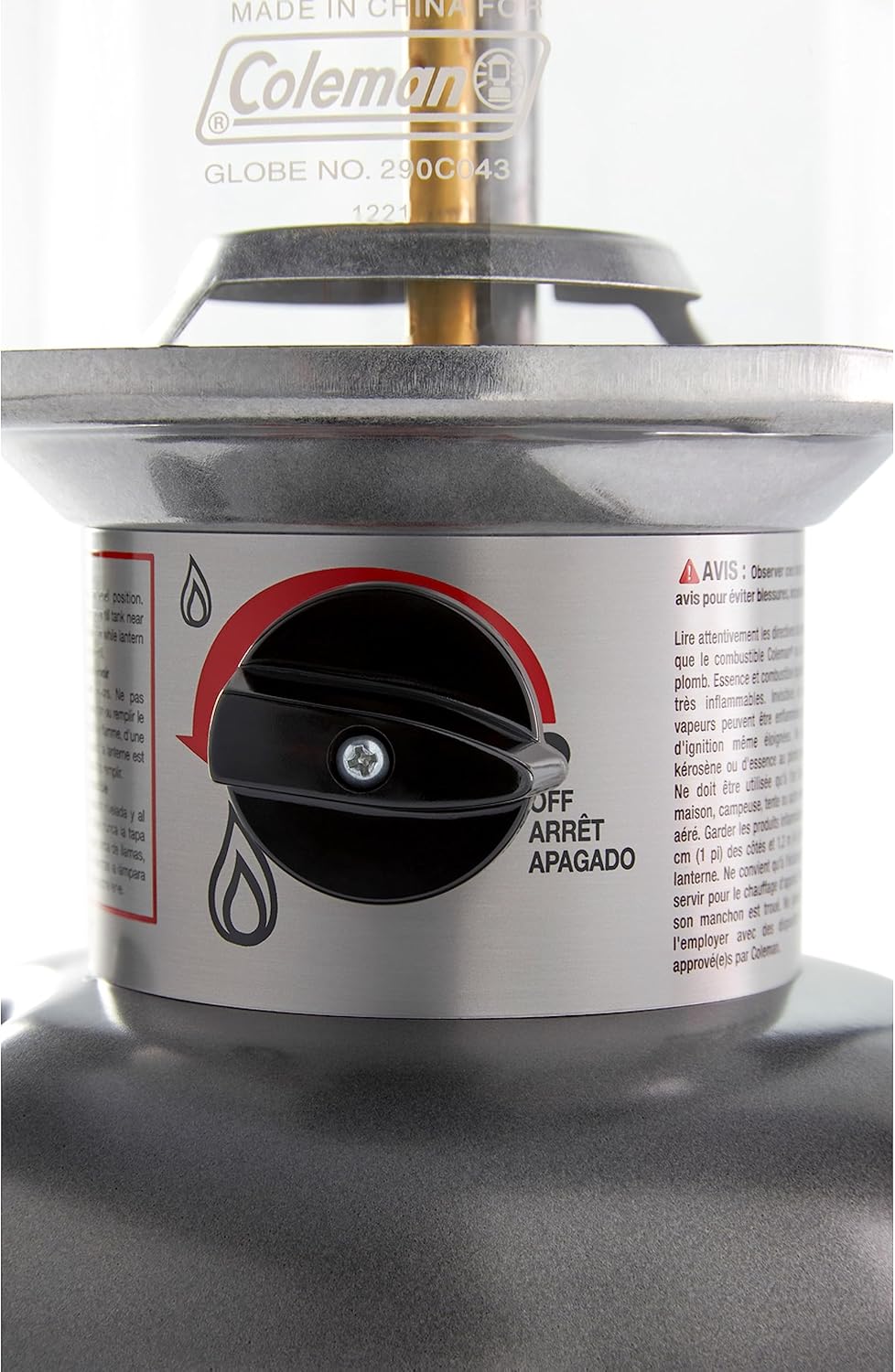 Coleman Powerhouse Dual Fuel Lantern Shines up to 800 Lumens, 2-Mantle Lantern Uses Coleman Liquid Fuel or Gasoline with Adjustable Brightness, Carry Handle, Mantles, & Funnel Included