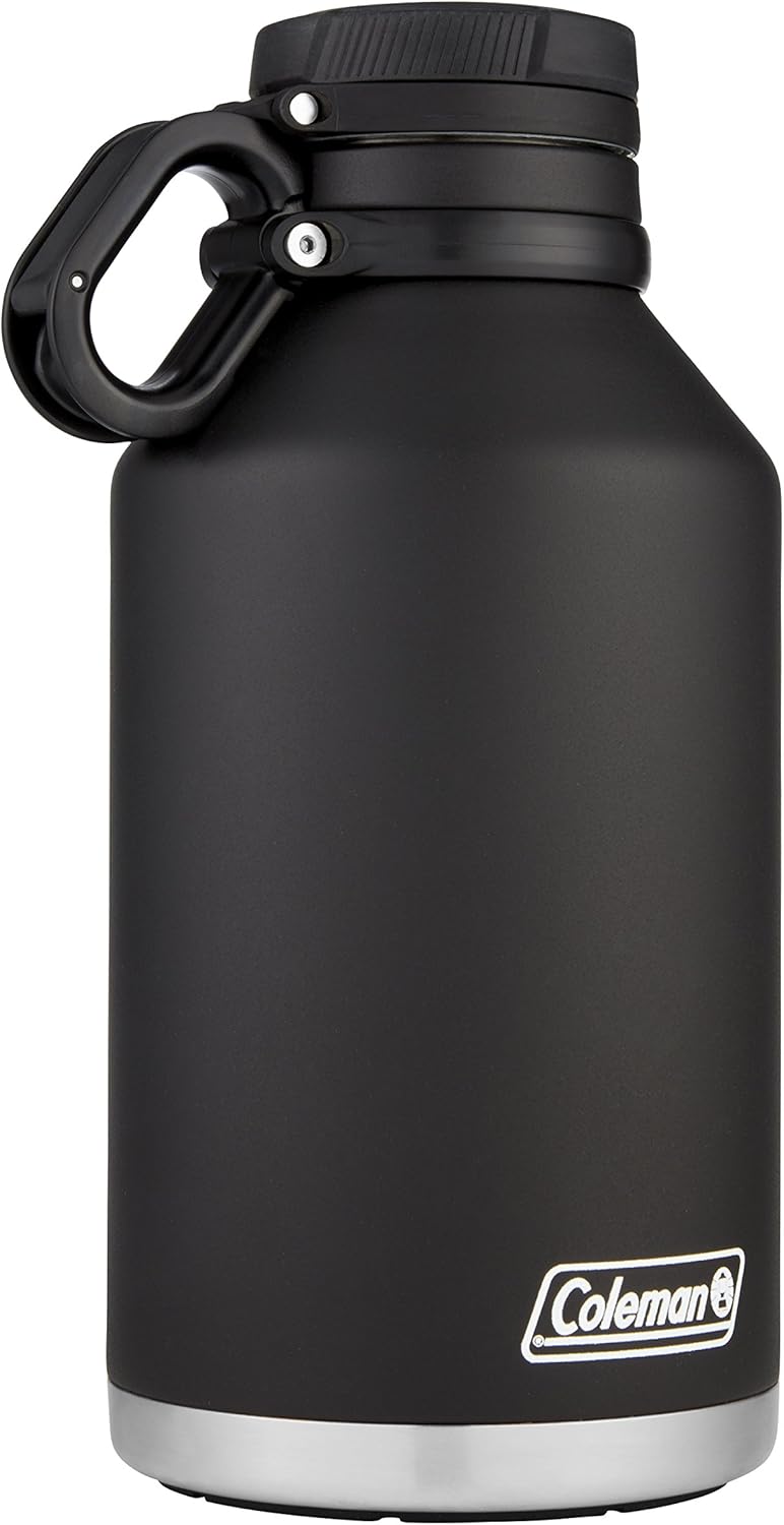 Coleman 64oz. Stainless Steel Insulated Growler, Black