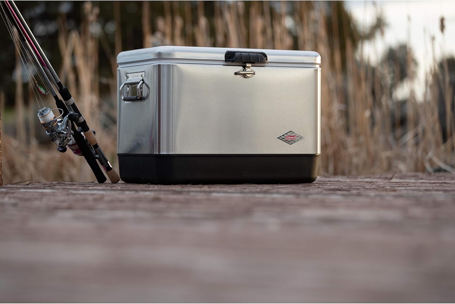 Coleman Cooler | Steel-Belted Cooler Keeps Ice Up to 4 Days | 54-Quart Cooler for Camping, BBQs, Tailgating & Outdoor Activities