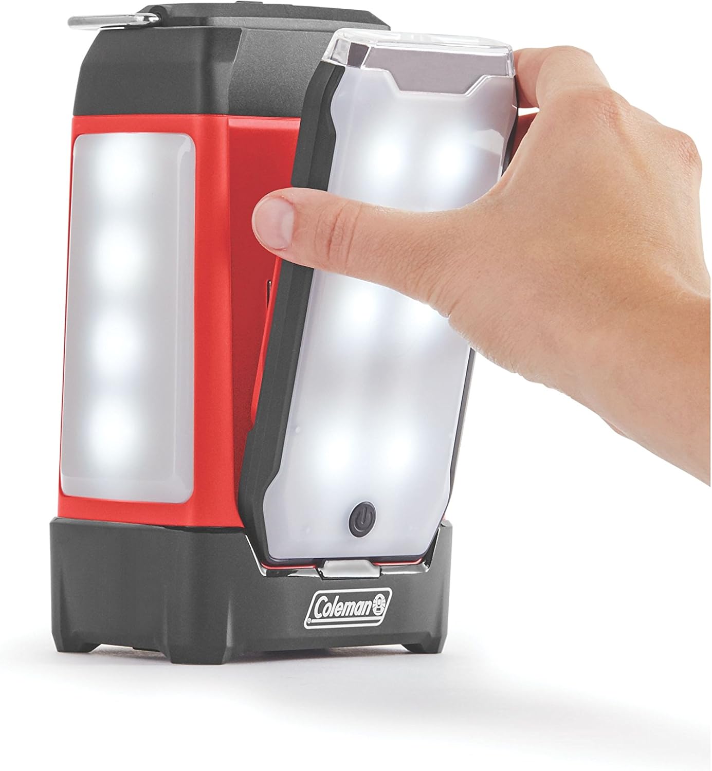 Coleman Multi-Panel Rechargeable LED Lantern, Water-Resistant Lantern with Removable Magnetic Light Panels, Built-In Flashlight, & USB Charging Port; Great for Camping, Hunting, Emergencies, & More