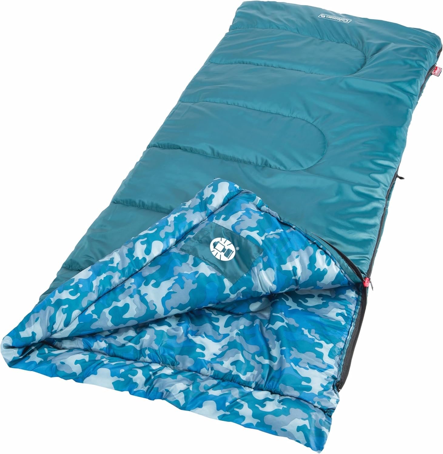Coleman Kids 45°F Sleeping Bag, Comfortable Youth Sleeping Bag for Sleepovers & Camping, Fits Children up to 5ft 5in Tall, Lightweight and Warm Sleeping Bag for Indoor/Outdoor Use, Machine Washable