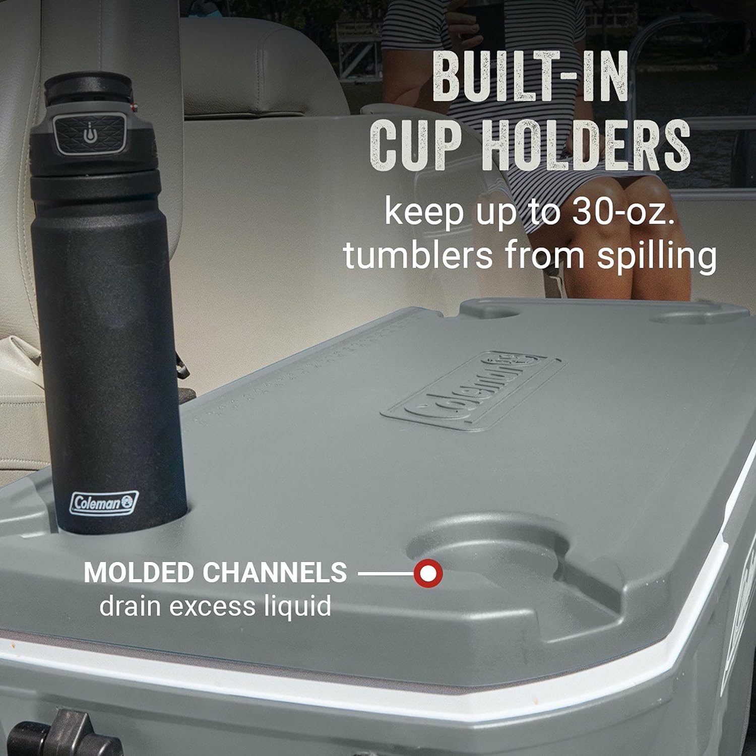 Coleman 316 Series Insulated Portable Cooler with Heavy Duty Wheels, Leak-Proof Wheeled Cooler with 100+ Can Capacity, Keeps Ice for up to 5 Days, Great for Beach, Camping, Tailgating, Sports, & More