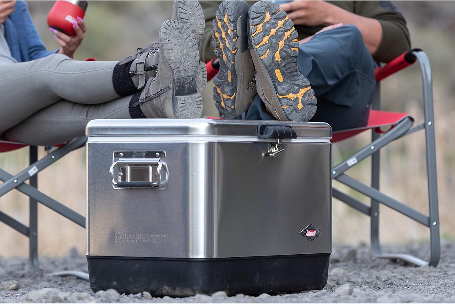 Coleman Cooler | Steel-Belted Cooler Keeps Ice Up to 4 Days | 54-Quart Cooler for Camping, BBQs, Tailgating & Outdoor Activities