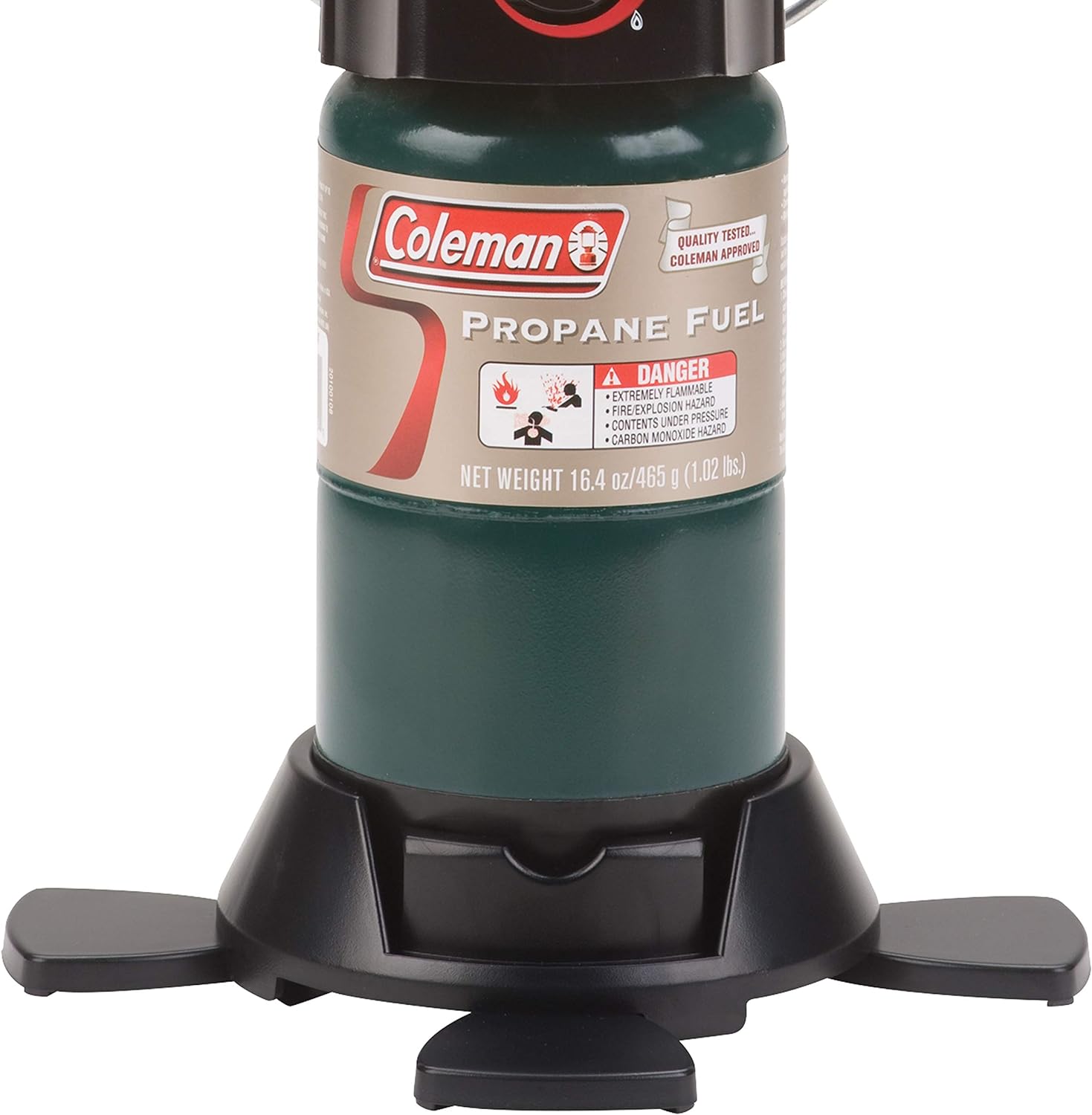 Coleman 1000 Lumens Deluxe Propane Lantern, Gas Lantern with Adjustable Brightness, Pressure Control, Carry Handle, and Mantles Included
