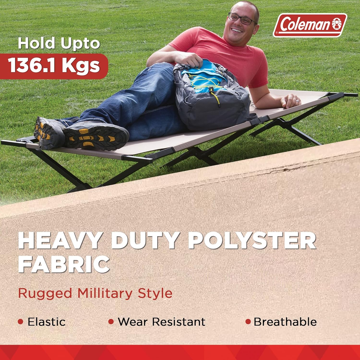 Coleman Cloudland Self-Inflating Sleeping Pad, Extra Thick Design and Insulating Foam for Comfort and Warmth, Easy Inflation Lightweight Camping Pad with Stretch Exterior and Durable Coating