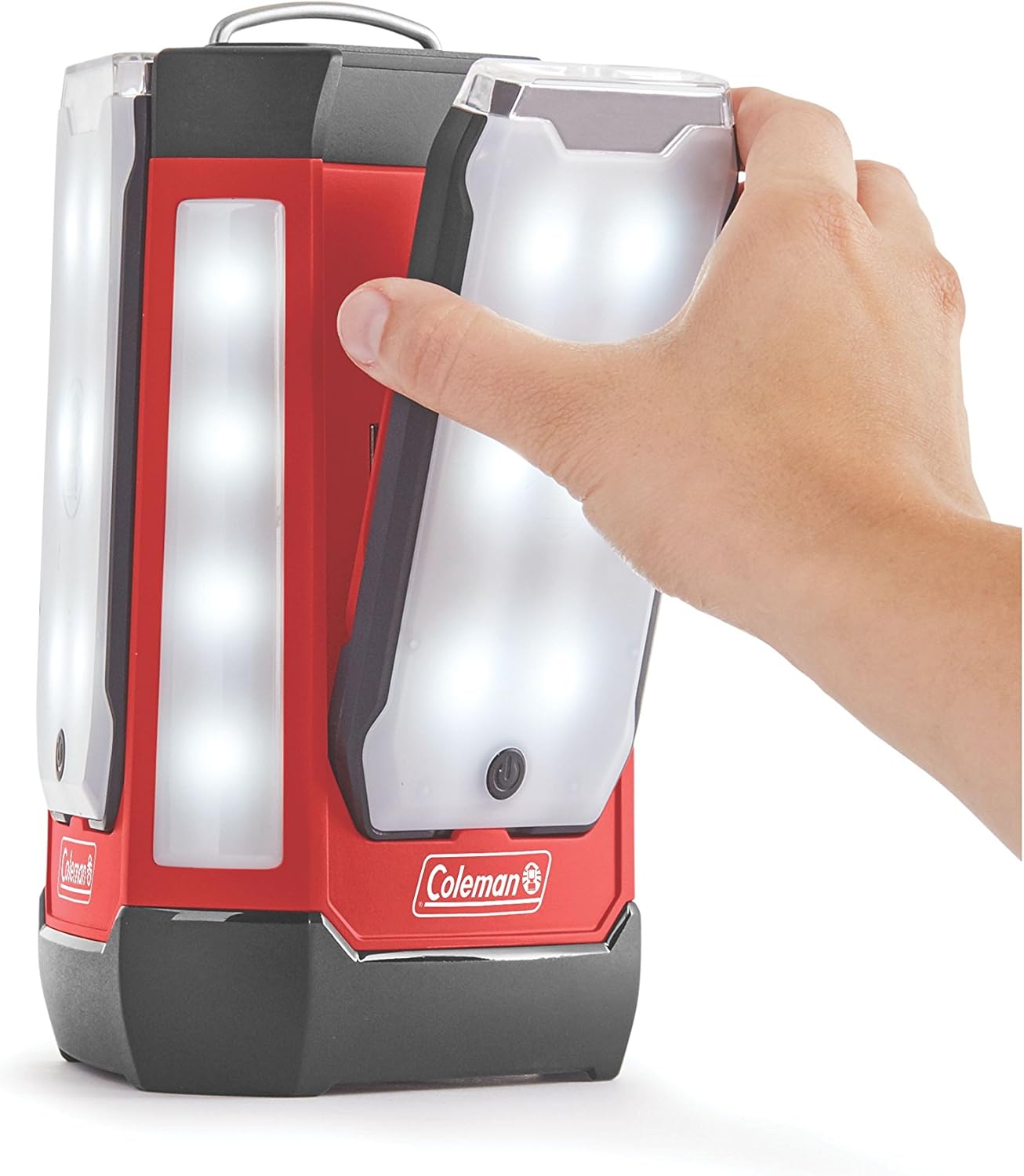 Coleman Multi-Panel Rechargeable LED Lantern, Water-Resistant Lantern with Removable Magnetic Light Panels, Built-In Flashlight, & USB Charging Port; Great for Camping, Hunting, Emergencies, & More