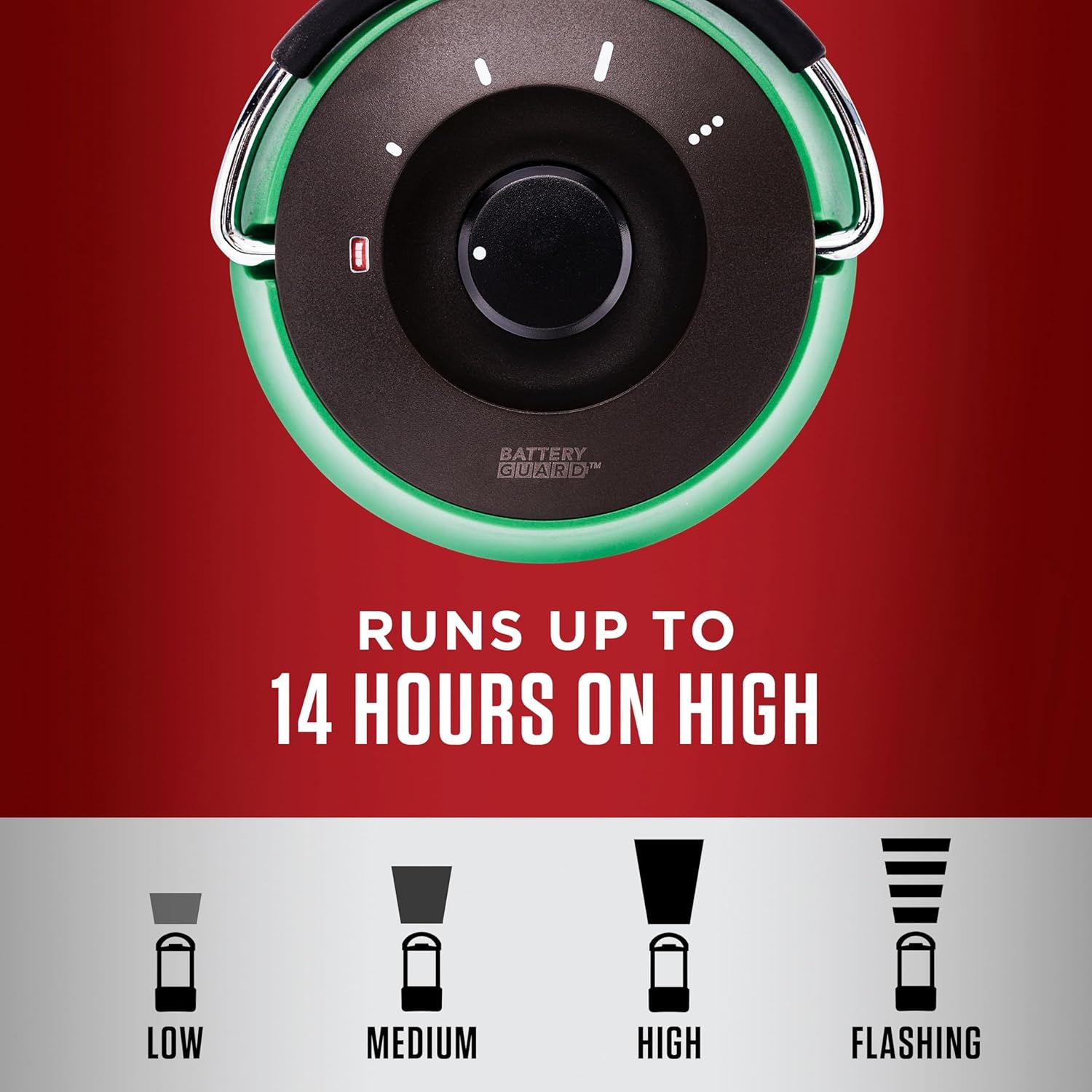 Coleman Rugged Rechargeable 400L LED Lantern, Water & Impact-Resistant Rechargeable Lantern with USB Charging Port, Carry Handle, & 2 Light Modes; Lifetime LEDs Never Need Replacing