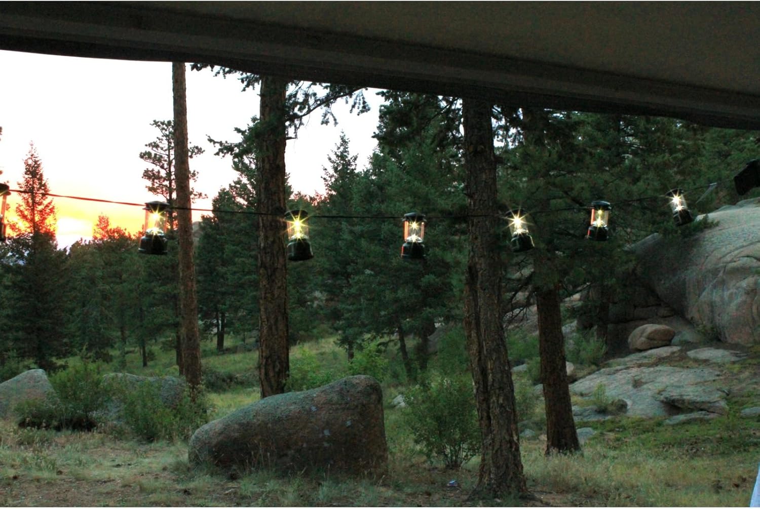 Coleman LED String Lights, String of 10 LED Lanterns Stretches 6 Feet, Up to 20 Hours Runtime