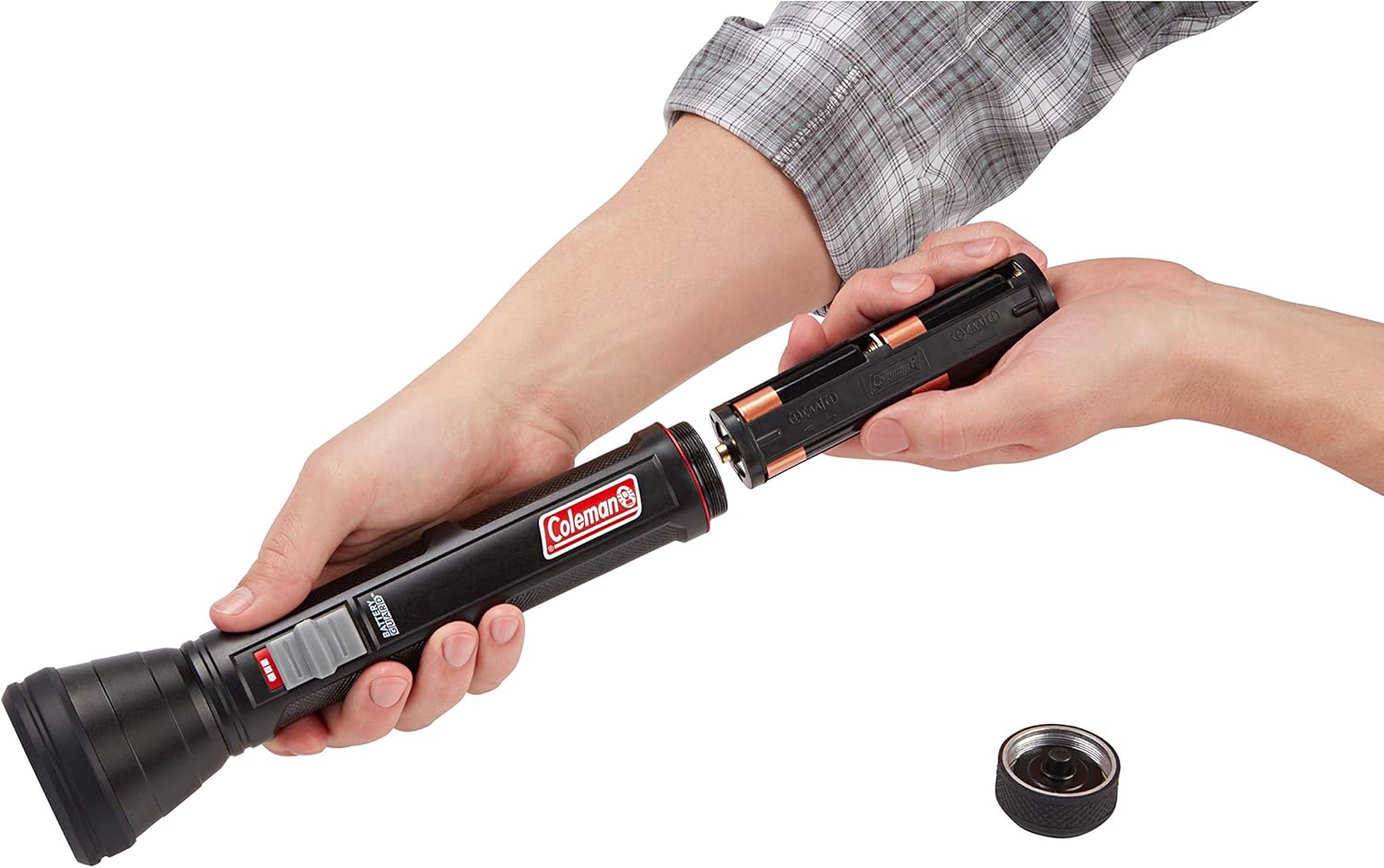 Coleman LED Flashlight with BatteryGuard Technology, Strong & Lightweight Water-Resistant Flashlight with Extra Drop Protection, Up to 25% More Battery Life than Traditional Flashlights